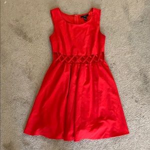 Forever 21 Red Empire Waist Cocktail Dress